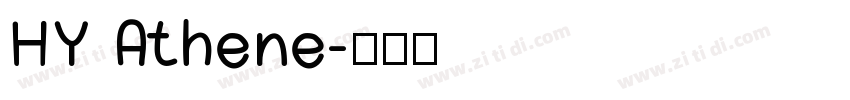 HY Athene字体转换